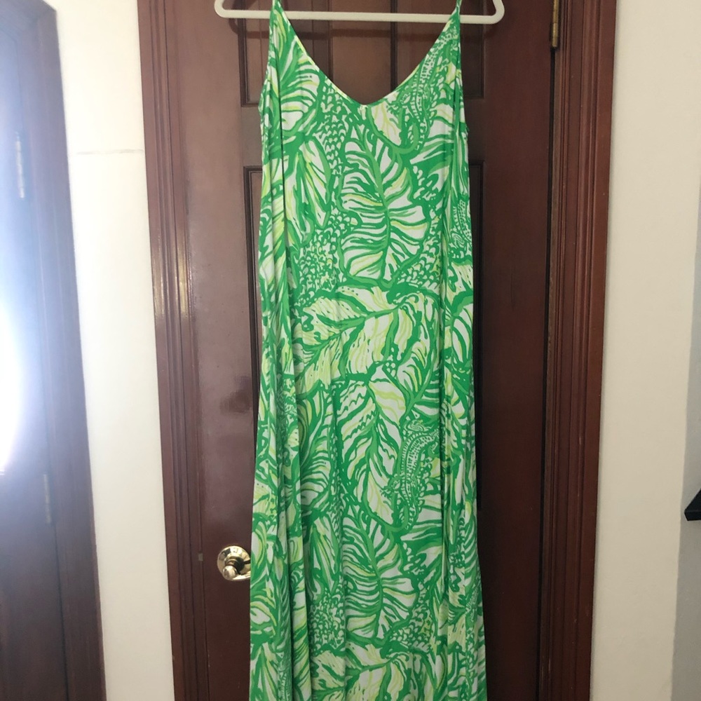 Lilly Pulitzer Palm Print Maxi Dress